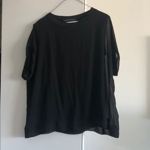 Black Zara woman work blouse